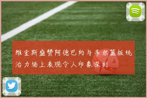 维金斯盛赞阿德巴约与韦尔篮板统治力场上表现令人印象深刻
